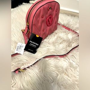 Valentino By Mario Valentino Diana Quilted Leather Crossbody Bag Pink Sorbet